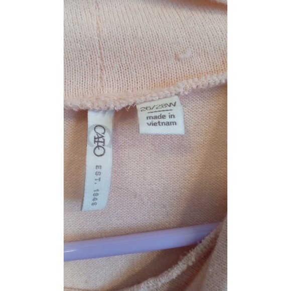 Cato Peach mock neck open lace should‎ and sleeve long sleeve - Picture 4 of 6